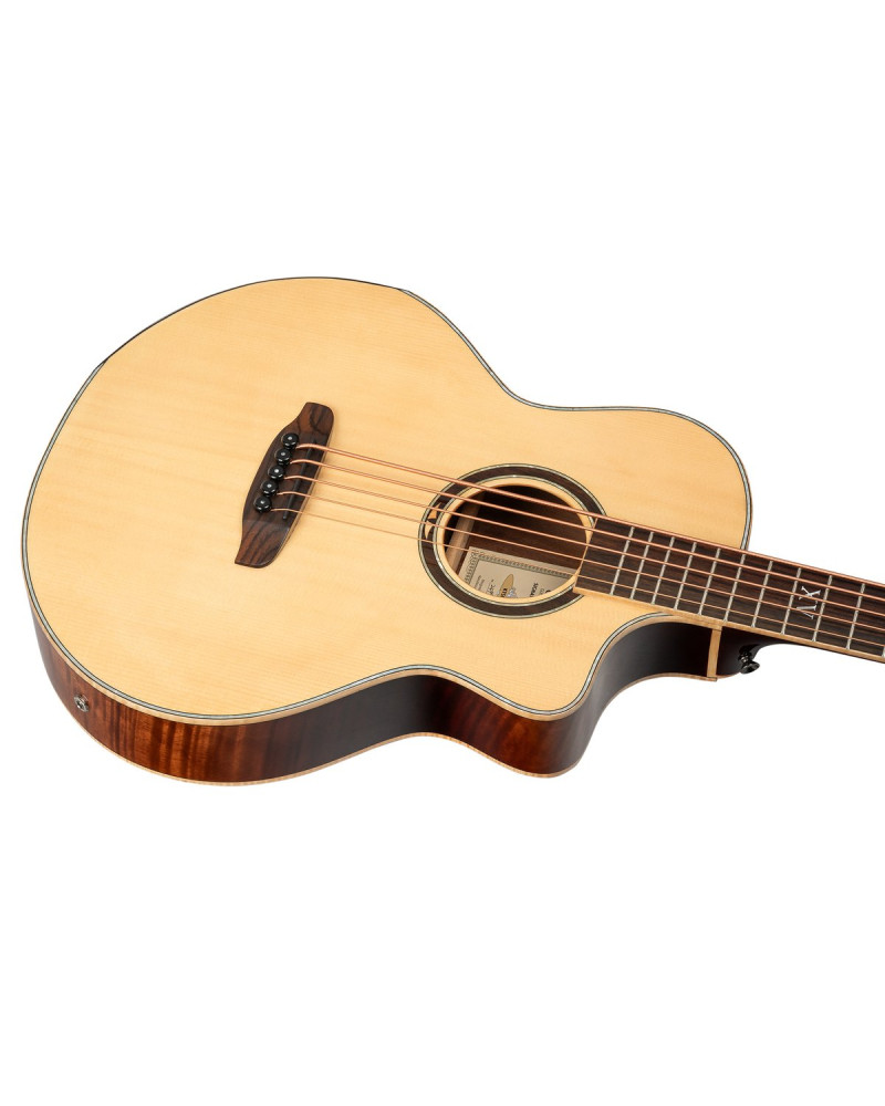 Ortega 1B-KTSM2-5 Ken Taylor Signature Series Acoustic Bass 5-String - Natural + Gig Bag