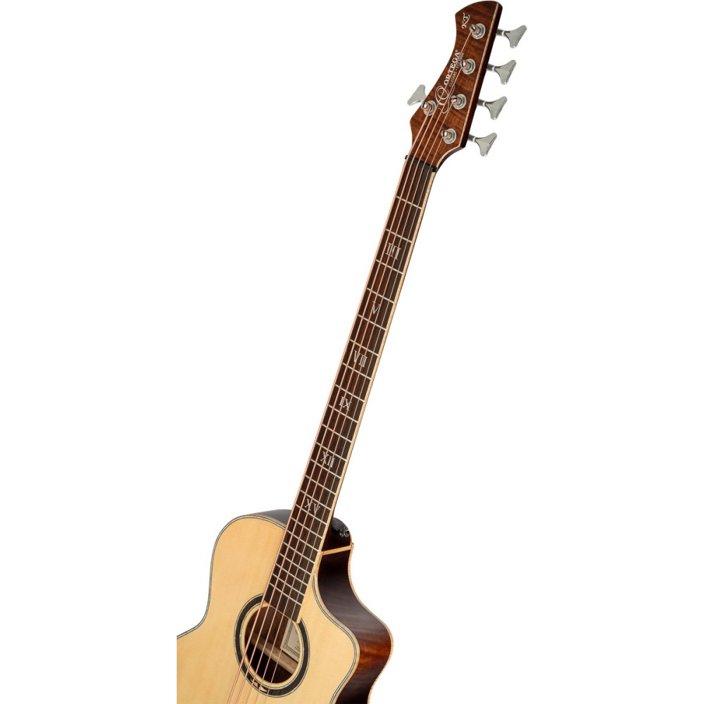 Ortega 1B-KTSM2-5 Ken Taylor Signature Series Acoustic Bass 5-String - Natural + Gig Bag