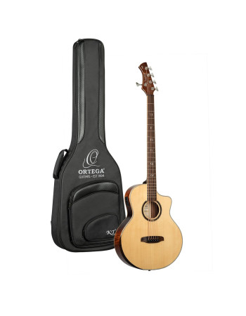 Ortega 1B-KTSM2-5 Ken Taylor Signature Series Acoustic Bass 5-String - Natural + Gig Bag