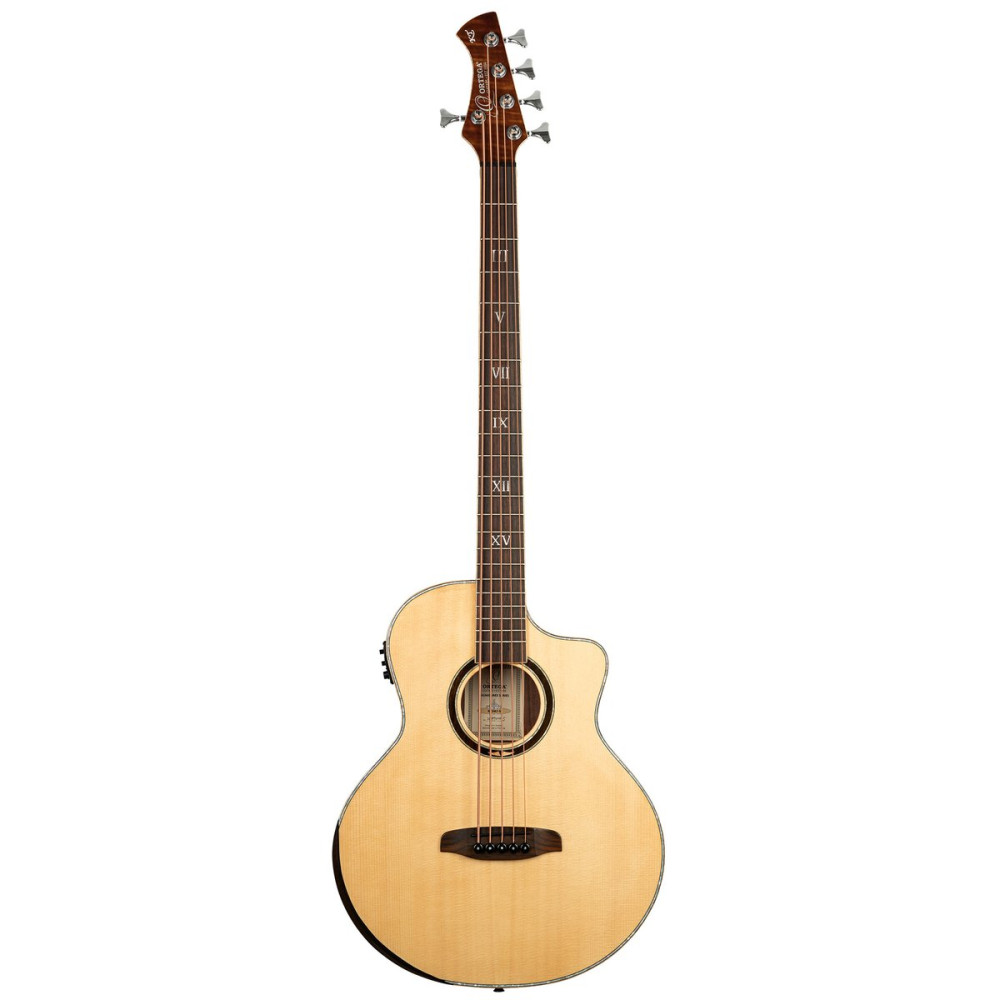Ortega 1B-KTSM2-5 Ken Taylor Signature Series Acoustic Bass 5-String - Natural + Gig Bag