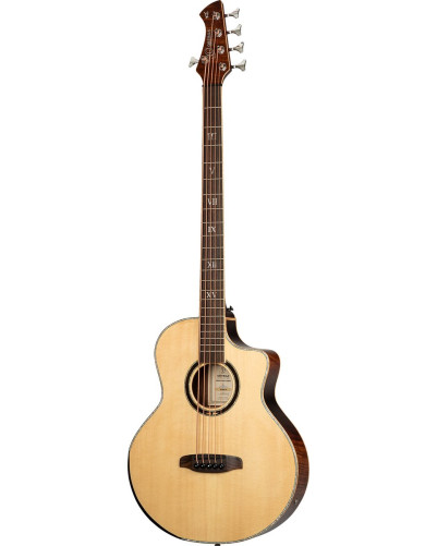 Ortega 1B-KTSM2-5 Ken Taylor Signature Series Acoustic Bass 5-String - Natural + Gig Bag