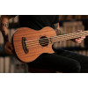 Ortega 1B-LIZZY-PRO Lizard Series Short Scale Fretless Uke Bass 4 String - Solid Mahogany Natural + Bag