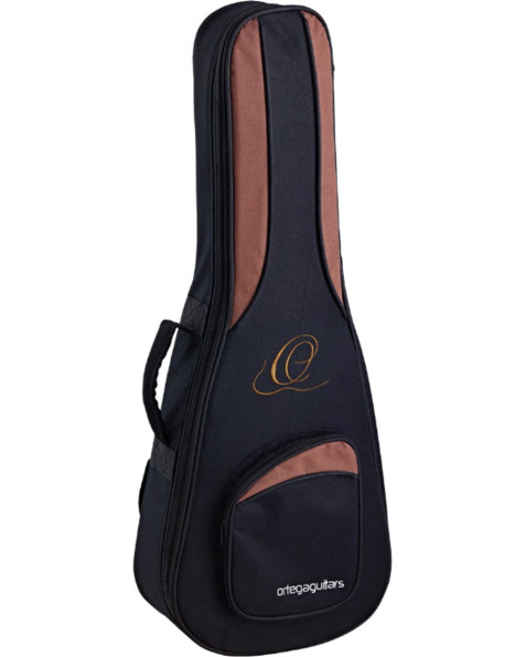 Ortega 1B-LIZZY-PRO Lizard Series Short Scale Fretless Uke Bass 4 String - Solid Mahogany Natural + Bag