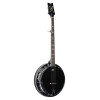 Ortega 1B-OBJ650-SBK Raven Series Banjo 5 String - Mahogany Black + Bag