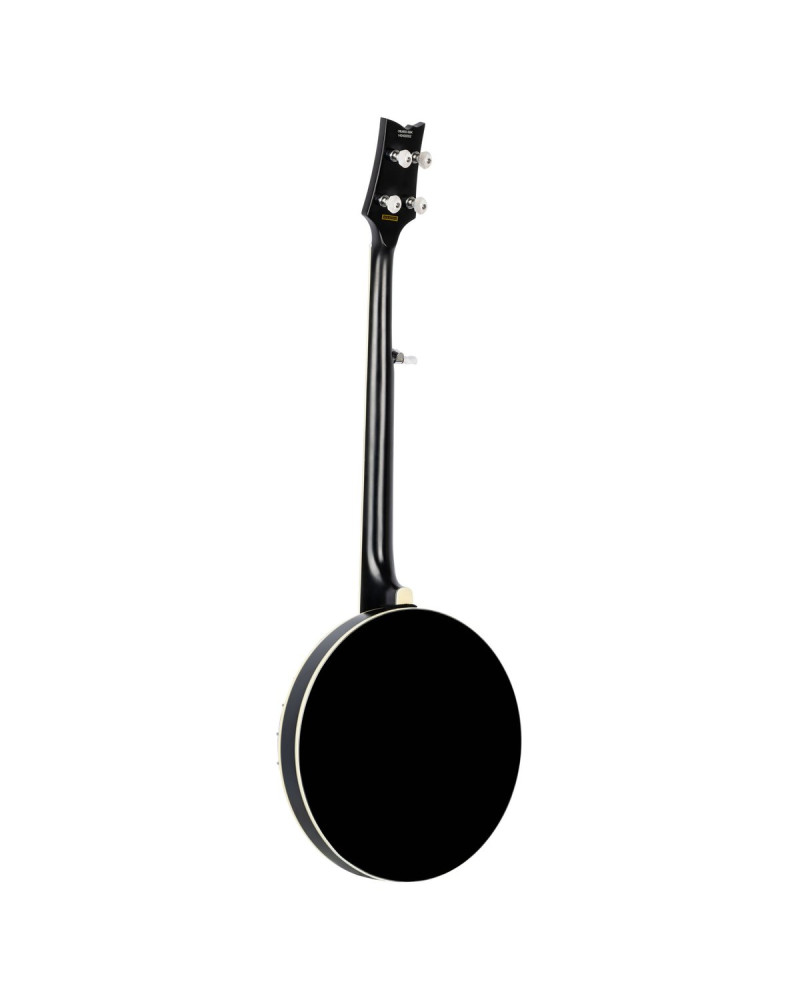 Ortega 1B-OBJ650-SBK Raven Series Banjo 5 String - Mahogany Black + Bag