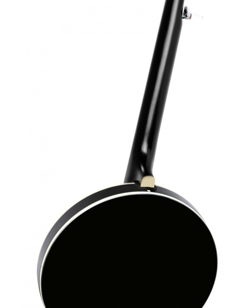Ortega 1B-OBJ650-SBK Raven Series Banjo 5 String - Mahogany Black + Bag