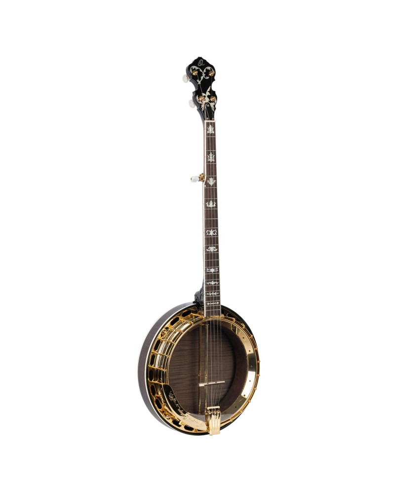 Ortega 1B-OBJ850-MA Falcon Series Banjo 5 String - Flamed Maple Natural + Bag