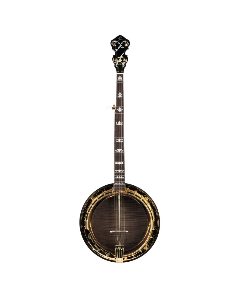 Ortega 1B-OBJ850-MA Falcon Series Banjo 5 String - Flamed Maple Natural + Bag