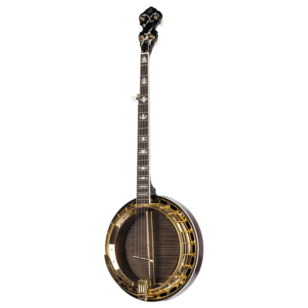 Ortega 1B-OBJ850-MA Falcon Series Banjo 5 String - Flamed Maple Natural + Bag