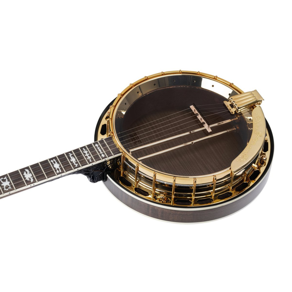 Ortega 1B-OBJ850-MA Falcon Series Banjo 5 String - Flamed Maple Natural + Bag