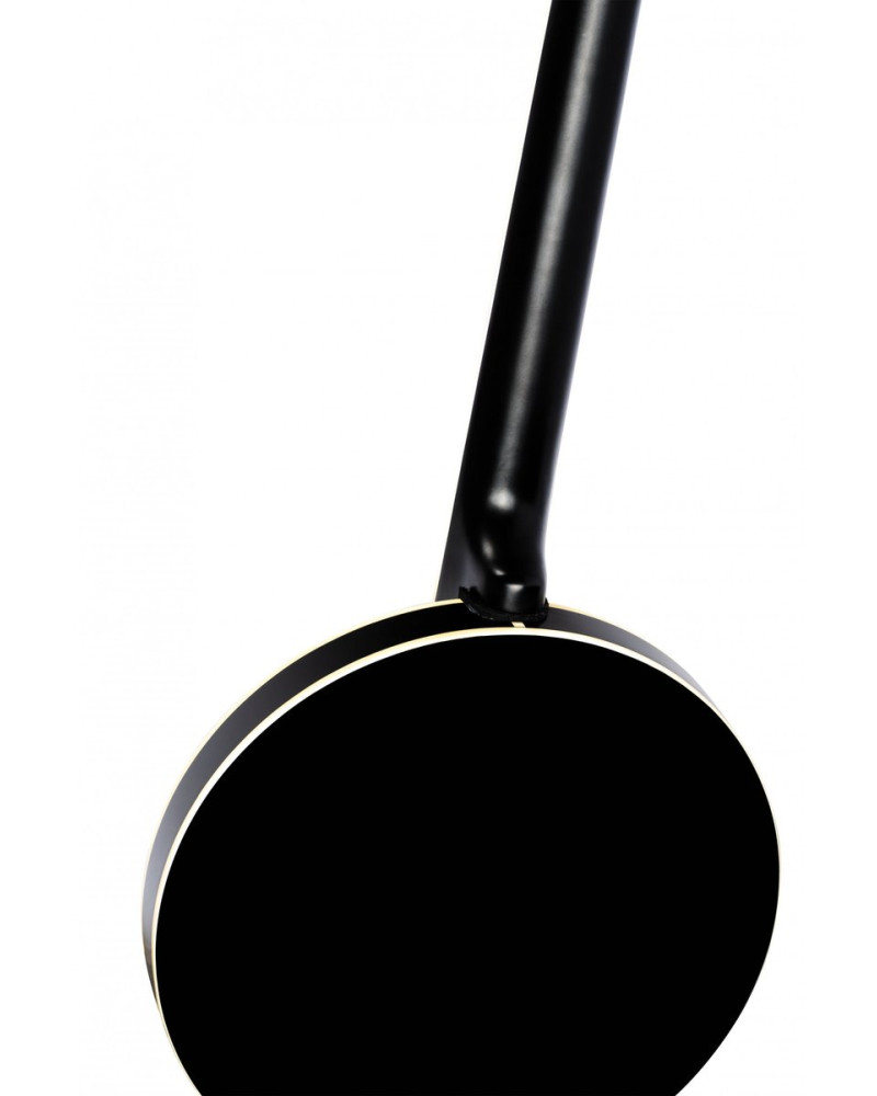 Ortega 1B-OBJE350/6S Raven Series Banjo 6 String - Mahogany Black + Bag