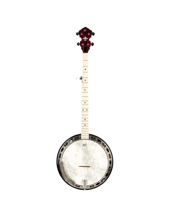 Ortega 1B-OBJE400TFR Falcon Series Banjo 5 String - Maple Fire Red + Bag