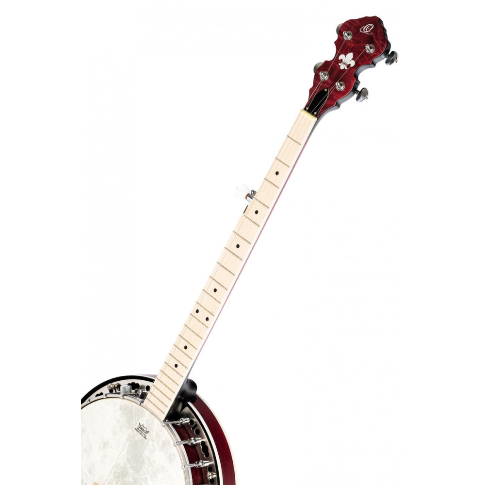 Ortega 1B-OBJE400TFR Falcon Series Banjo 5 String - Maple Fire Red + Bag