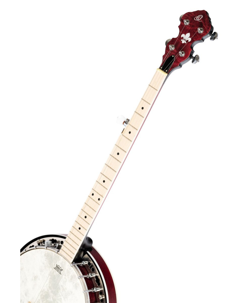 Ortega 1B-OBJE400TGR Falcon Series Banjo 5 String - Maple Green + Bag