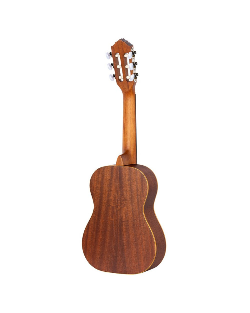 Ortega 1B-R121-1/4-L Family Series 1/4 Classical Guitar 6 String Lefty - Mahogany Natural + Gigbag