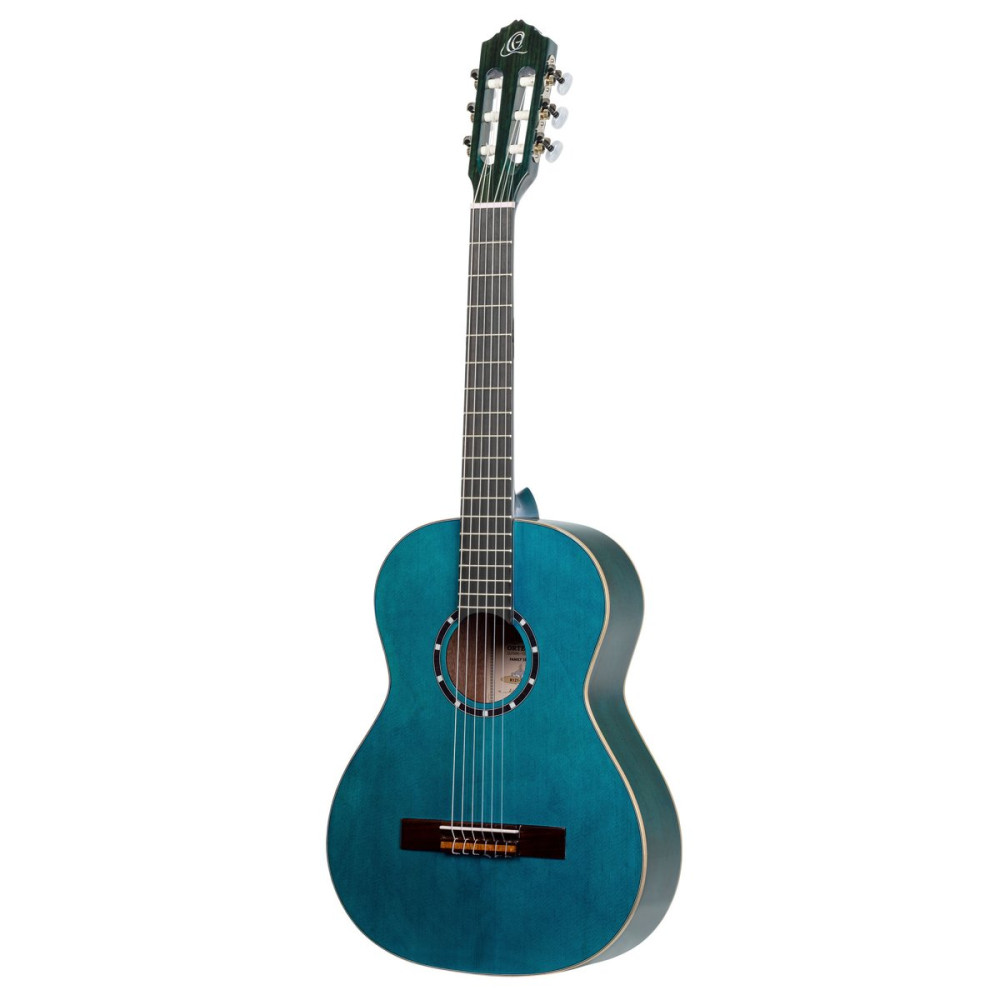 Ortega 1B-R121-3/4OC Family Series 3/4 Classical Guitar 6 String - Ocean Blue + Gigbag