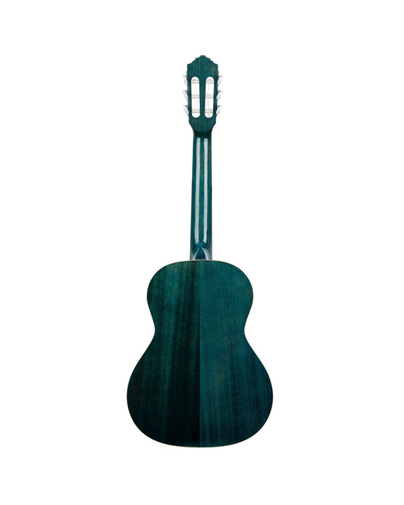 Ortega 1B-R121-3/4OC Family Series 3/4 Classical Guitar 6 String - Ocean Blue + Gigbag