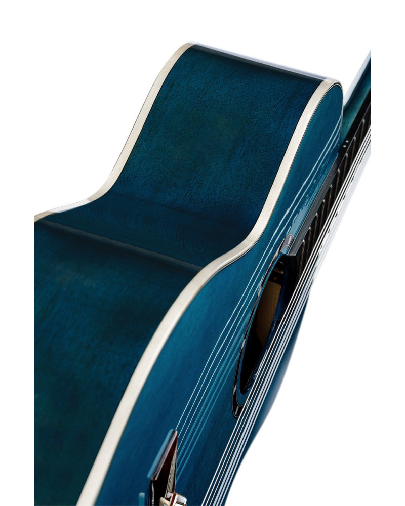 Ortega 1B-R121-3/4OC Family Series 3/4 Classical Guitar 6 String - Ocean Blue + Gigbag