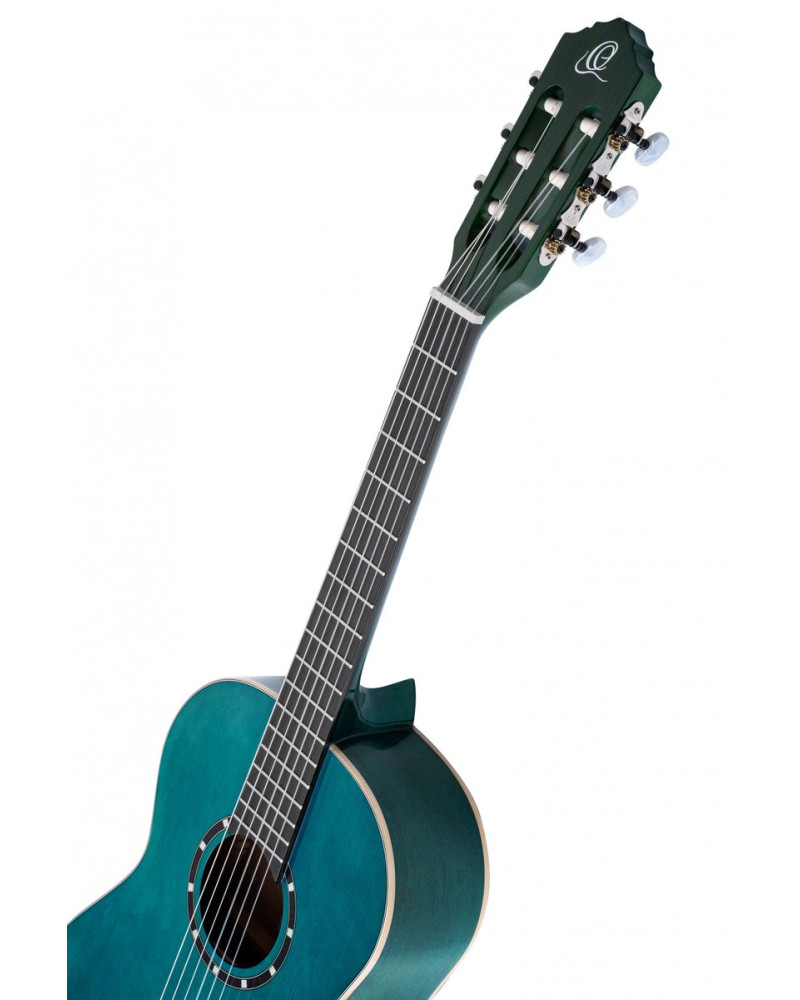 Ortega 1B-R121-3/4OC Family Series 3/4 Classical Guitar 6 String - Ocean Blue + Gigbag