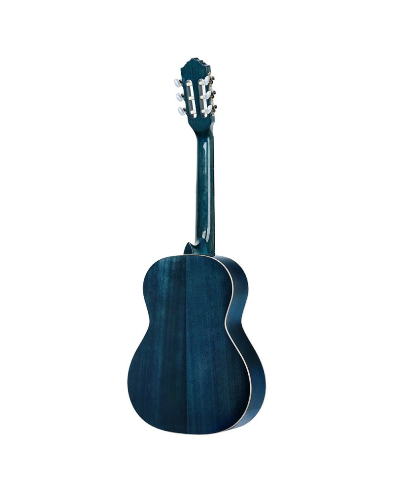 Ortega 1B-R121-3/4OC Family Series 3/4 Classical Guitar 6 String - Ocean Blue + Gigbag