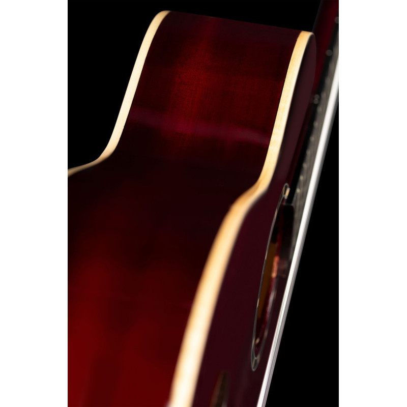 Ortega 1B-R121-3/4WR Family Series 3/4 Classical Guitar 6 String - Wine Red + Gigbag