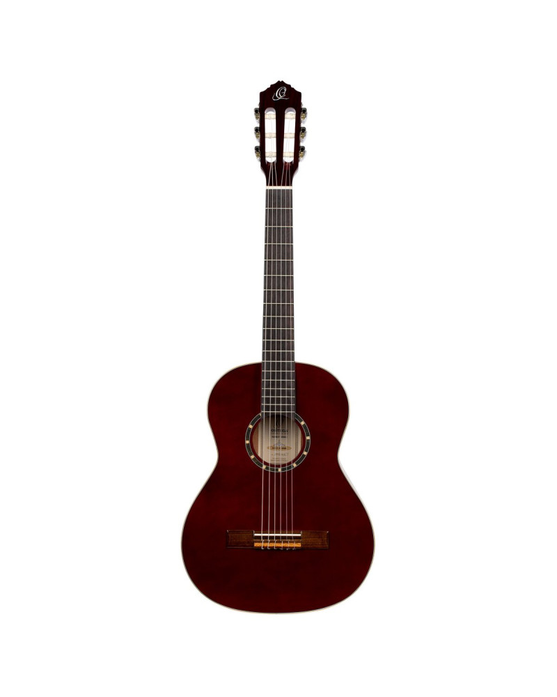 Ortega 1B-R121-3/4WR Family Series 3/4 Classical Guitar 6 String - Wine Red + Gigbag