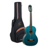 Ortega 1B-R121SNOC Family Series 4/4 Classical Slim Neck Guitar 6 String - Ocean Blue + Gigbag