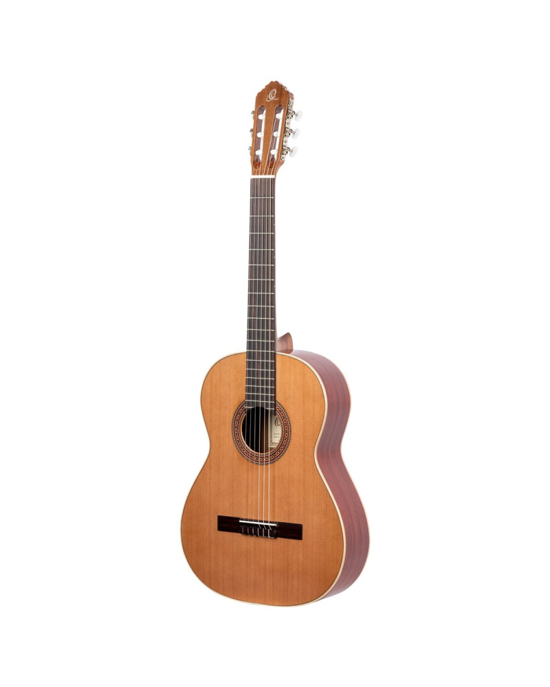 Ortega 1B-R200L Traditional Series Classical Guitar  4/4 Lefty Made in Spain - Natural Cedar + Bag