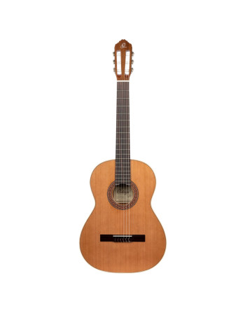 Ortega 1B-R200L Traditional Series Classical Guitar  4/4 Lefty Made in Spain - Natural Cedar + Bag