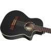 Ortega 1B-RCE125SBK3 Family Series 3/4 Nylon String Guitar 6-String - Satin Black + Gig Bag