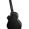 Ortega 1B-RCE125SBK3 Family Series 3/4 Nylon String Guitar 6-String - Satin Black + Gig Bag