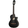 Ortega 1B-RCE125SBK3 Family Series 3/4 Nylon String Guitar 6-String - Satin Black + Gig Bag