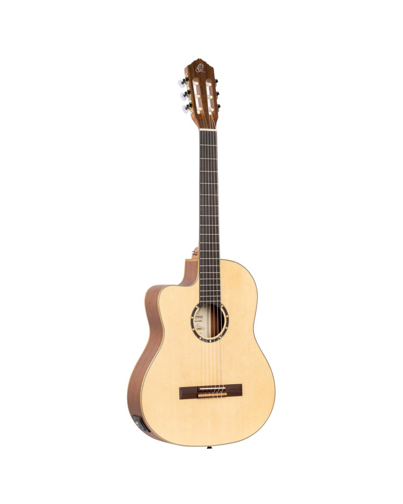 Ortega 1B-RCE125SN-L Family Series 4/4 Classical Slim Neck Guitar 6 String Lefty - Spruce / Mahogany Natural + Gig Bag