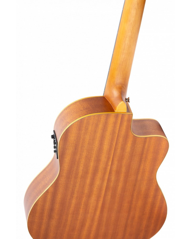 Ortega 1B-RCE125SN-L Family Series 4/4 Classical Slim Neck Guitar 6 String Lefty - Spruce / Mahogany Natural + Gig Bag