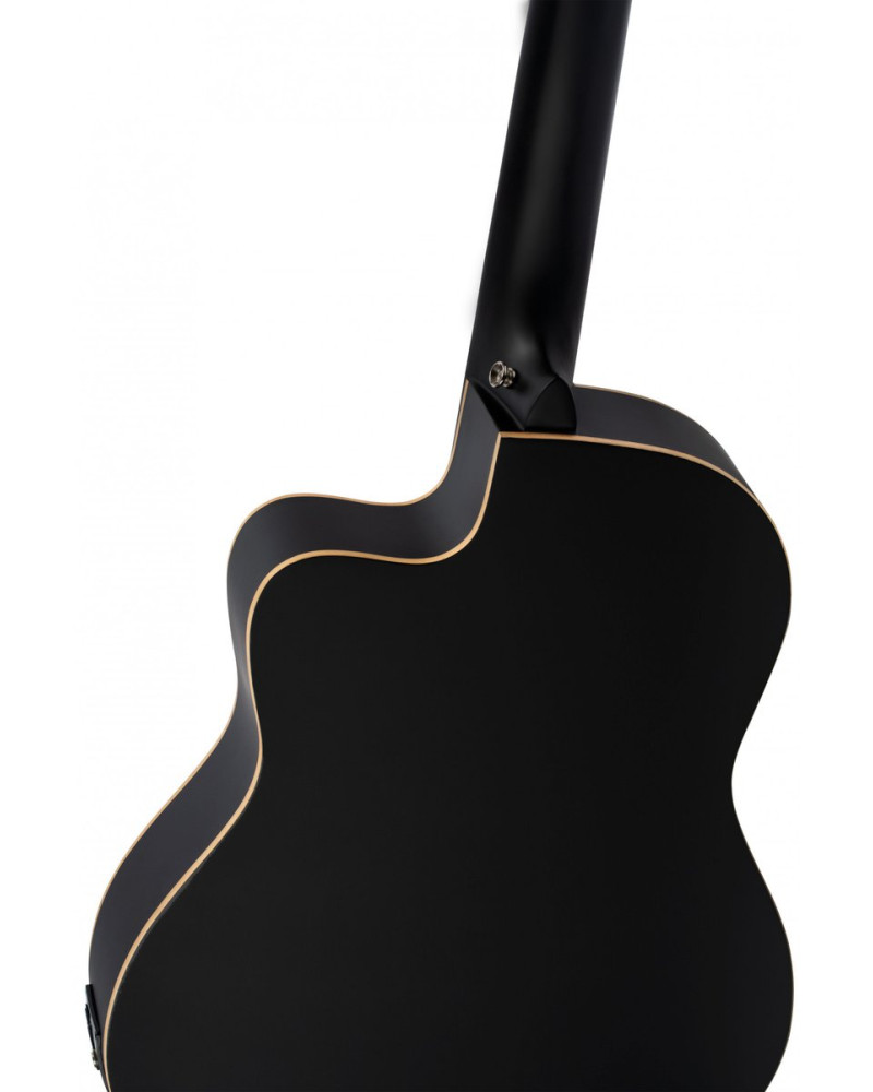 Ortega 1B-RCE125SNSB Family Series 4/4 Classical Slim Neck Guitar 6 String - Spruce / Mahogany Satin Black + Gig Bag