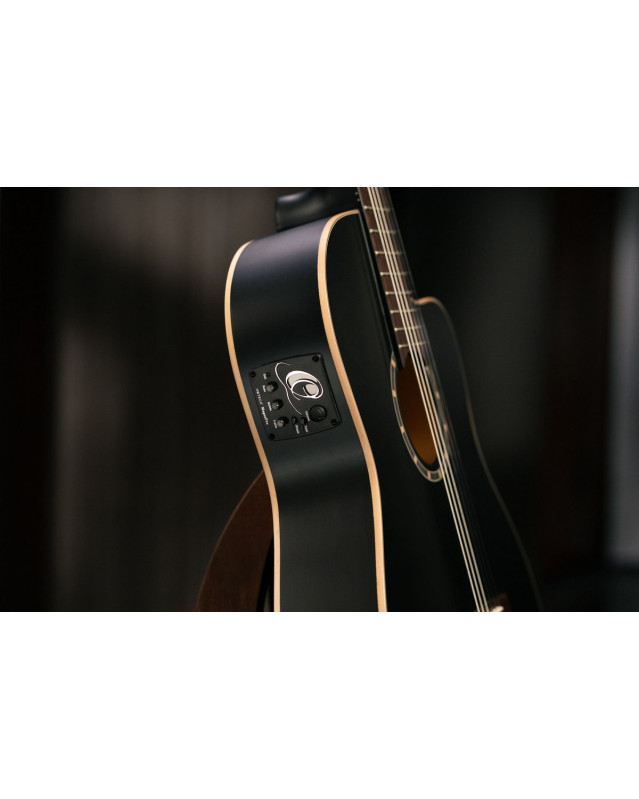 Ortega 1B-RCE125SNSB Family Series 4/4 Classical Slim Neck Guitar 6 String - Spruce / Mahogany Satin Black + Gig Bag