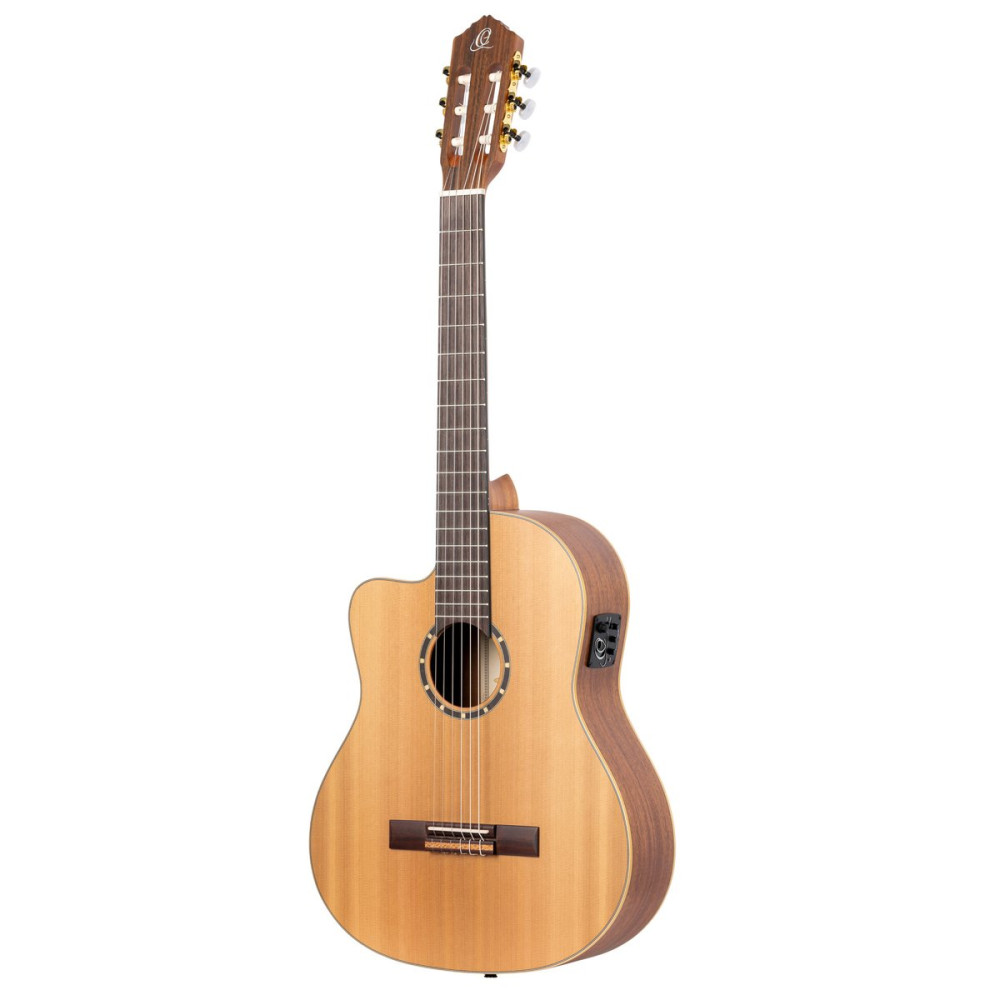 Ortega 1B-RCE131L Family Series Pro 4/4 Classical Guitar 6 String Lefty - Solid Cedar / Mahogany Natural + Gig Bag
