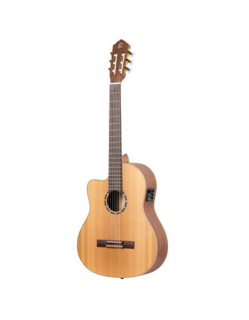 Ortega 1B-RCE131L Family Series Pro 4/4 Classical Guitar 6 String Lefty - Solid Cedar / Mahogany Natural + Gig Bag