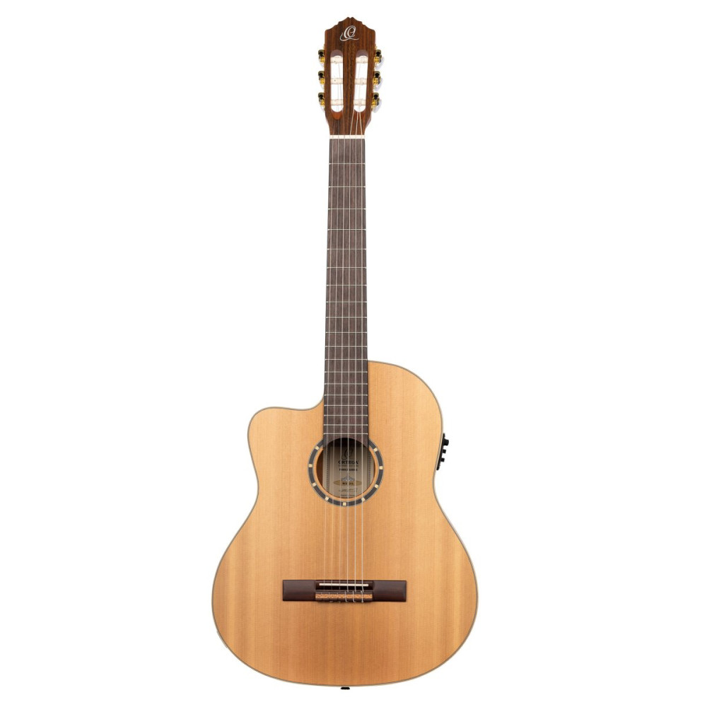 Ortega 1B-RCE131L Family Series Pro 4/4 Classical Guitar 6 String Lefty - Solid Cedar / Mahogany Natural + Gig Bag