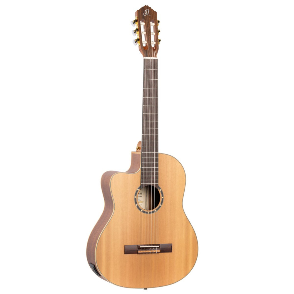 Ortega 1B-RCE131L Family Series Pro 4/4 Classical Guitar 6 String Lefty - Solid Cedar / Mahogany Natural + Gig Bag