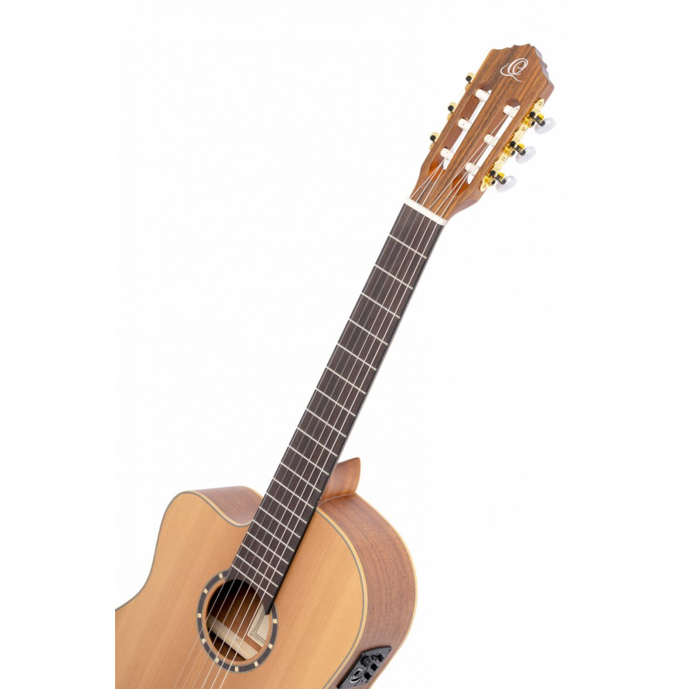 Ortega 1B-RCE131L Family Series Pro 4/4 Classical Guitar 6 String Lefty - Solid Cedar / Mahogany Natural + Gig Bag