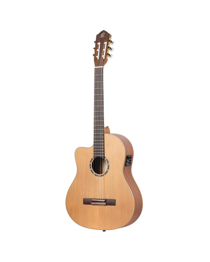 Ortega 1B-RCE131SN-L Family Series Pro 4/4 Classical Slim Neck Guitar 6 String Lefty - Solid Cedar / Mahogany Natural + 