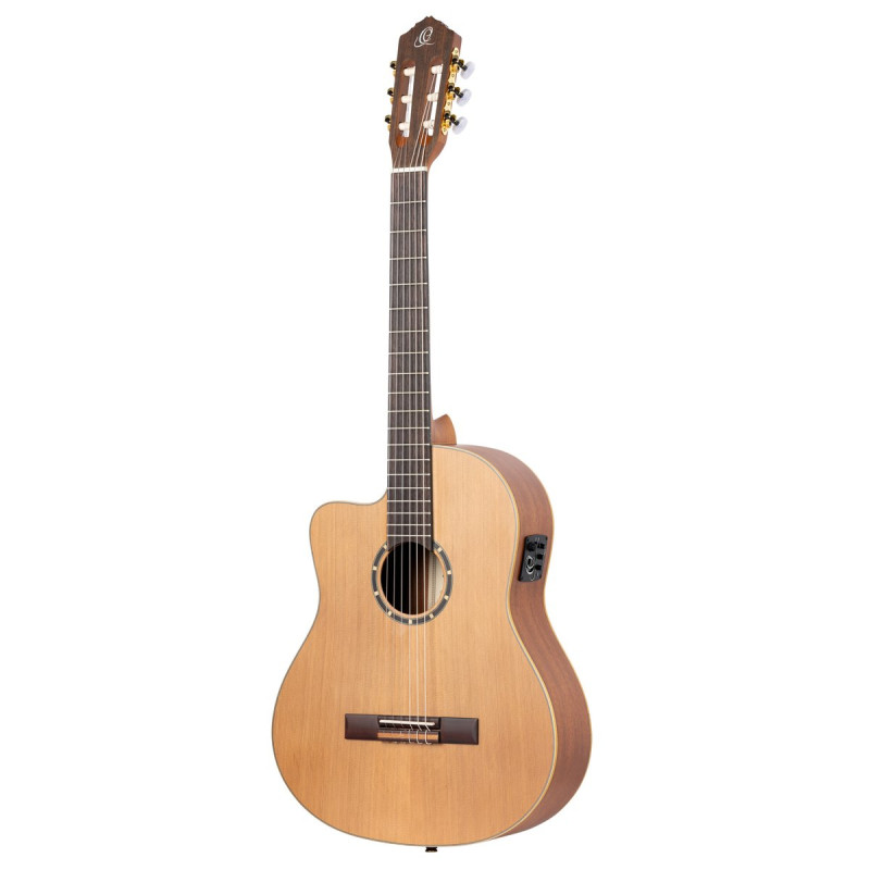Ortega 1B-RCE131SN-L Family Series Pro 4/4 Classical Slim Neck Guitar 6 String Lefty - Solid Cedar / Mahogany Natural + 