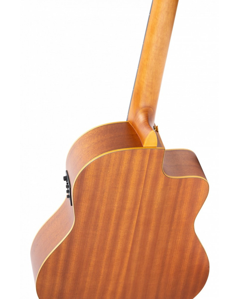 Ortega 1B-RCE131SN-L Family Series Pro 4/4 Classical Slim Neck Guitar 6 String Lefty - Solid Cedar / Mahogany Natural + 