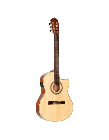 Ortega 1B-RCE138-T4 Performer Series 4/4 Thinline Classical Guitar 6-String - Natural + Gig Bag