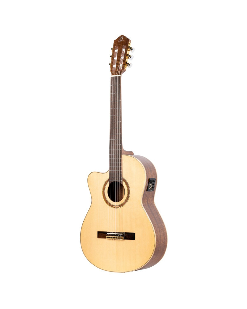 Ortega 1B-RCE138SN-L Performer Series 4/4 Classical Guitar 6-String Lefty - Natural + Gig Bag