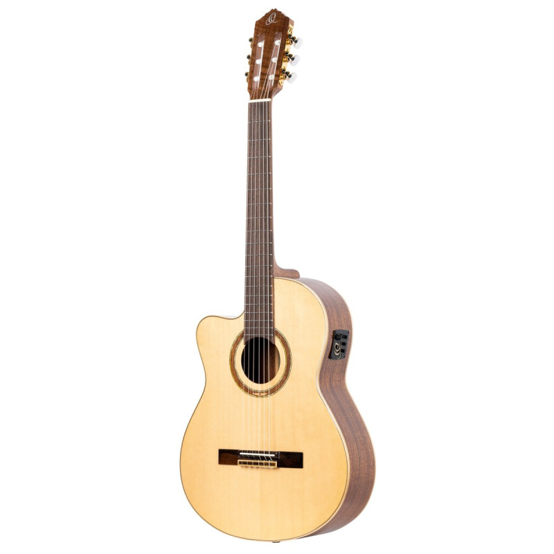 Ortega 1B-RCE138SN-L Performer Series 4/4 Classical Guitar 6-String Lefty - Natural + Gig Bag