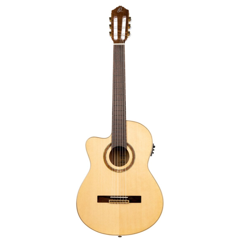 Ortega 1B-RCE138SN-L Performer Series 4/4 Classical Guitar 6-String Lefty - Natural + Gig Bag