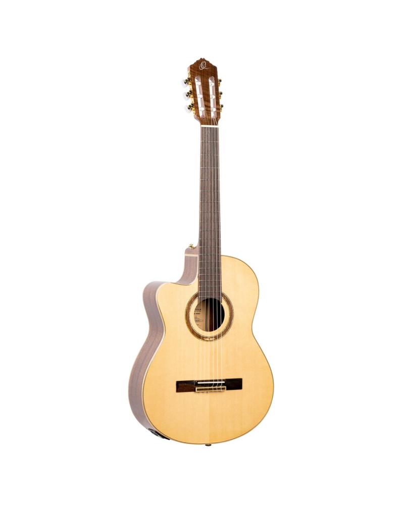 Ortega 1B-RCE138SN-L Performer Series 4/4 Classical Guitar 6-String Lefty - Natural + Gig Bag