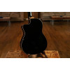 Ortega 1B-RCE138T4BK Classical Guitar Performer Series 4/4 Slim Neck / Thinline Body - black + bag
